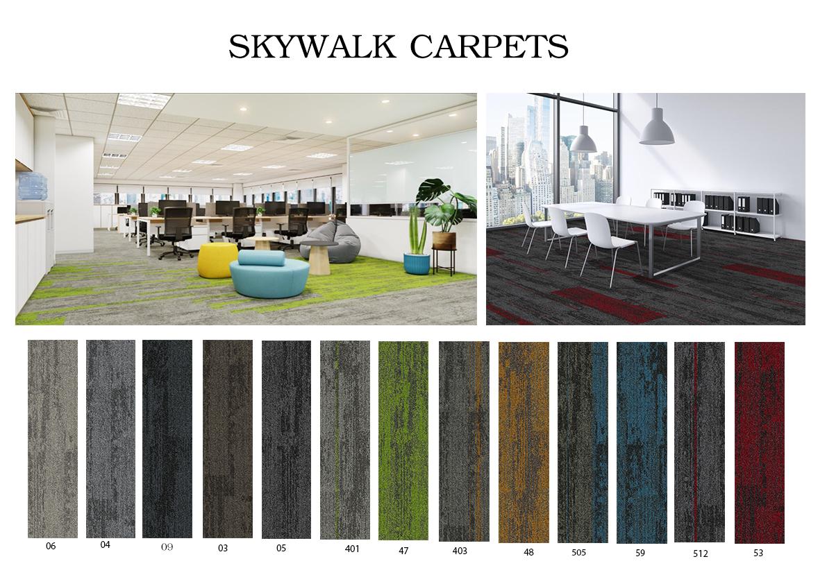 Thảm trải sàn skywalk cataloge 13 màu có sẵn hàng 