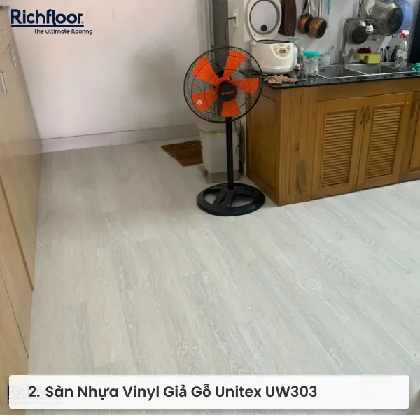 Sàn Nhựa Vinyl Giả Gỗ Unitex UW303