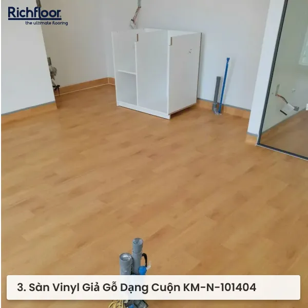 Sàn Vinyl Giả Gỗ Dạng Cuộn KM-N-101404