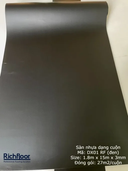 Thảm Sàn Thể Thao dạng cuộn màu đen DX01 - Hình ảnh 10