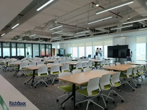Sàn nhựa giả đá màu đen terazo Interflor IT301