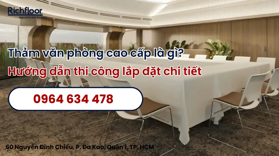 Thảm văn phòng cao cấp là loại thảm được thiết kế đặc biệt