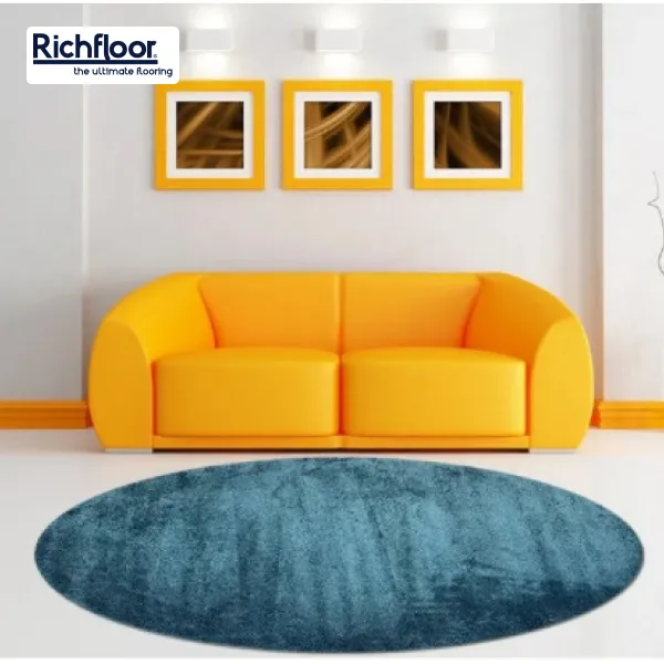 Thảm Rug hình tròn trang trí phòng khách