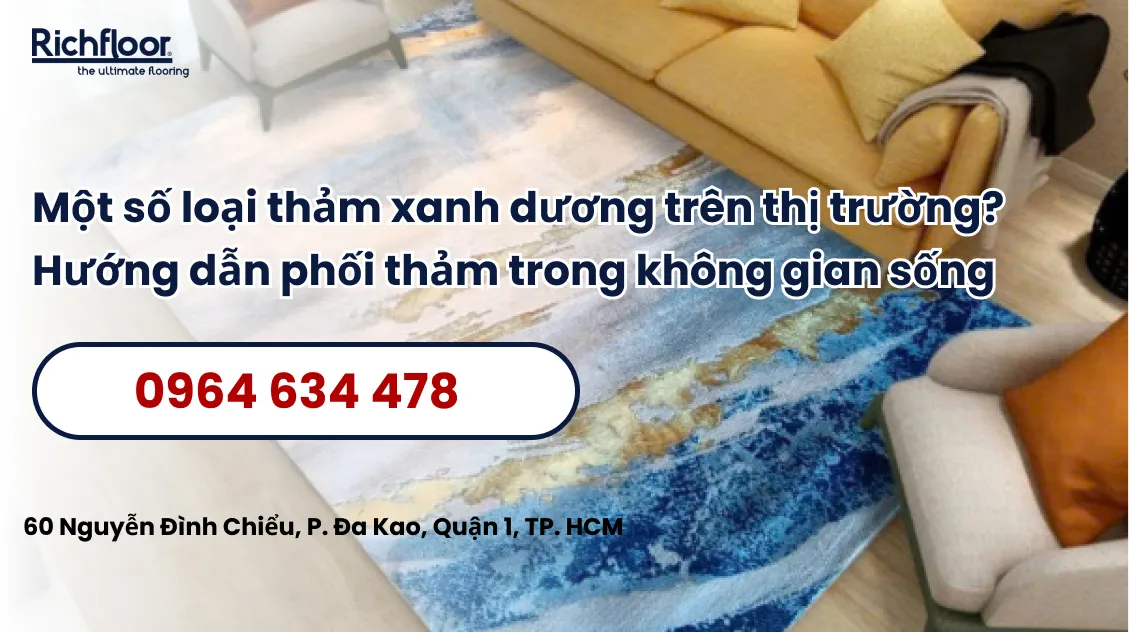 Hướng dẫn phối thảm trong không gian sống