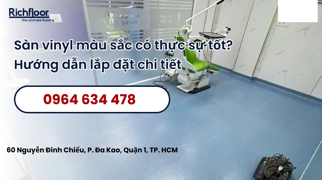 Những lý do nên lựa chọn sàn vinyl màu sắc