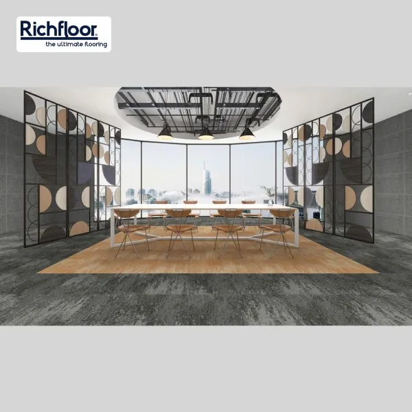 Tổng quan thảm văn phòng màu cam tại Richfloor