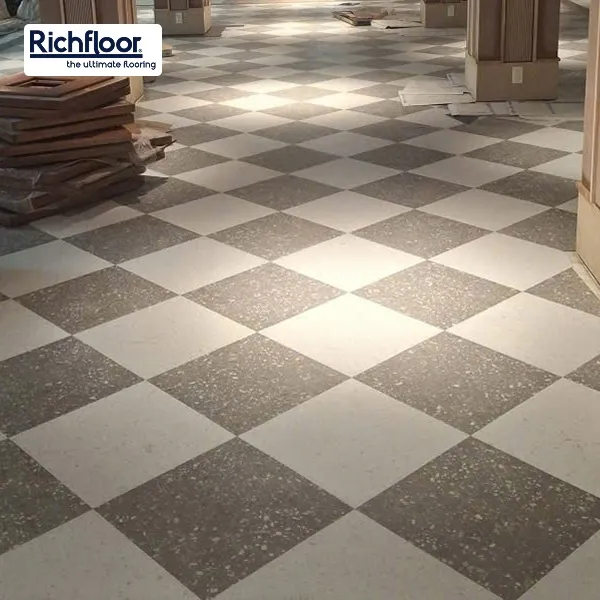 Richfloor - Địa chỉ lắp sàn caro giả đá uy tín, chất lượng hàng đầu hiện nay