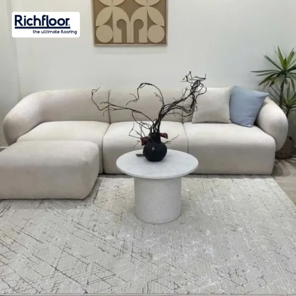 Thảm trang trí là xu hướng được ưa chuộng trong thiết kế phòng khách hiện nay