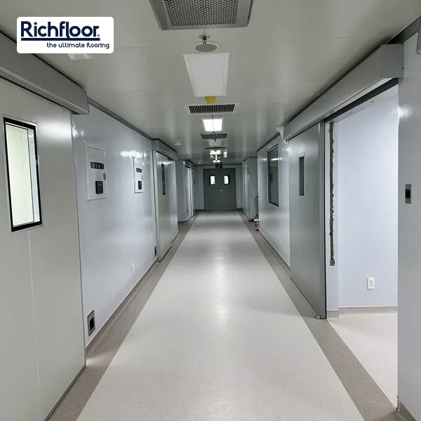 Richfloor cung cấp sàn vinyl kháng khuẩn chất lượng cao, chuẩn quốc tế