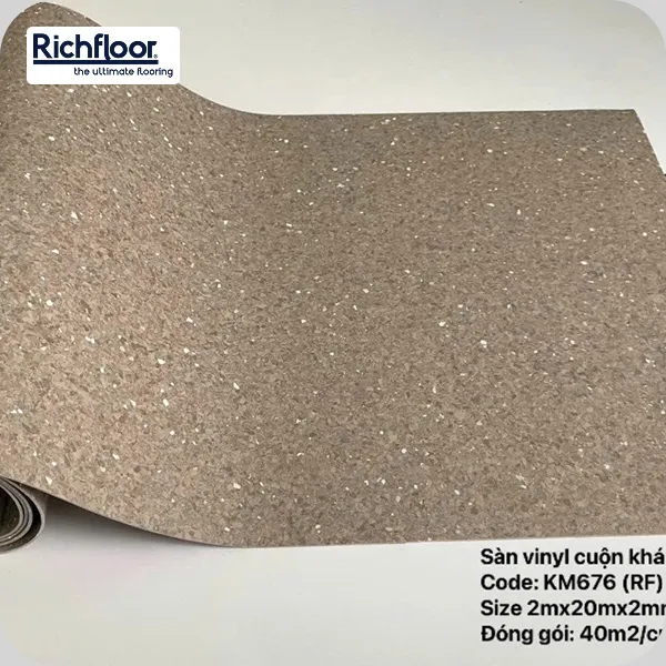 thi công thảm Vinyl nâu kem màu ấm chuyên nghiệp