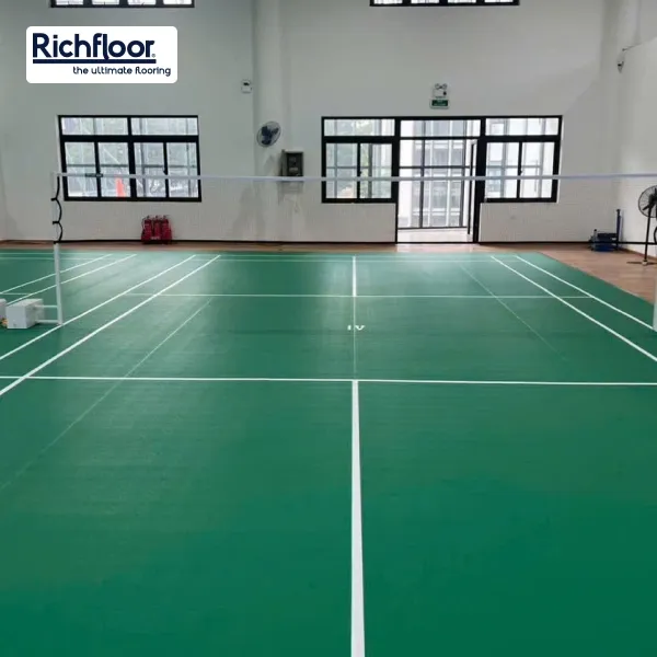 sàn sân cầu lông cao cấp chống trơn trượt