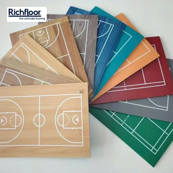 thảm thể thao vân gỗ cho trường học