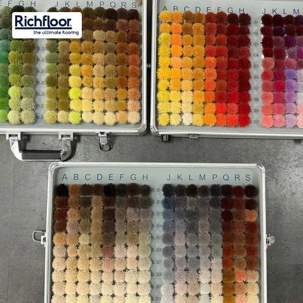 Thảm dệt tay cao cấp với mật độ sợi dày, êm ái dưới chân