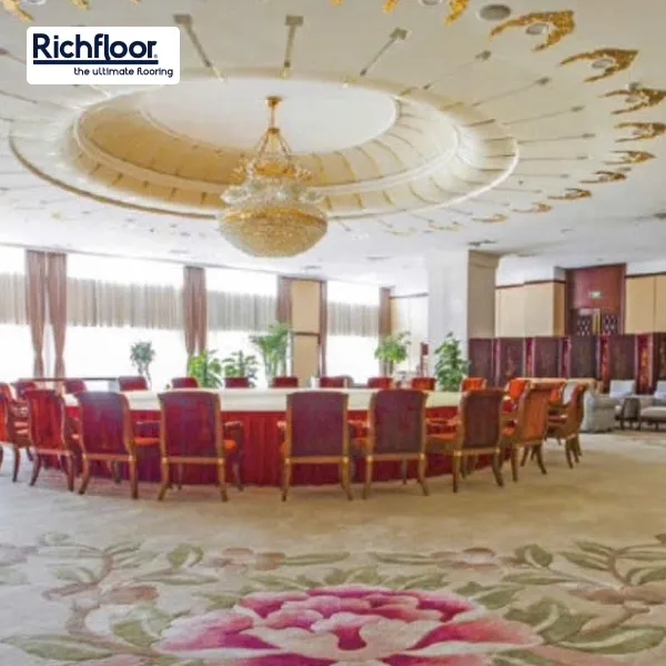 Ứng dụng của thảm dệt tay trong phòng họp và không gian sự kiện