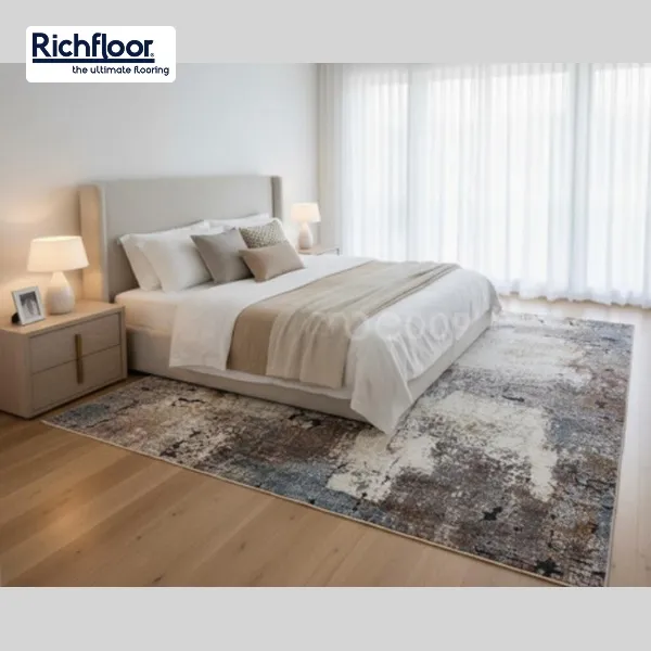 Chất liệu thảm cao cấp Thổ Nhĩ Kỳ cho biệt thự có độ bền cao, mềm mại và giữ màu tốt theo thời gian.