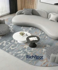 Alternative view of Thảm Dệt Cao Cấp Customize Hoa Văn Xanh Bầu Trời