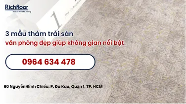 3 mẫu thảm trải sàn văn phòng đẹp giúp không gian nổi bật