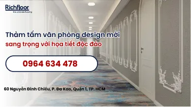 Thảm tấm văn phòng design mới sang trọng với họa tiết độc đáo
